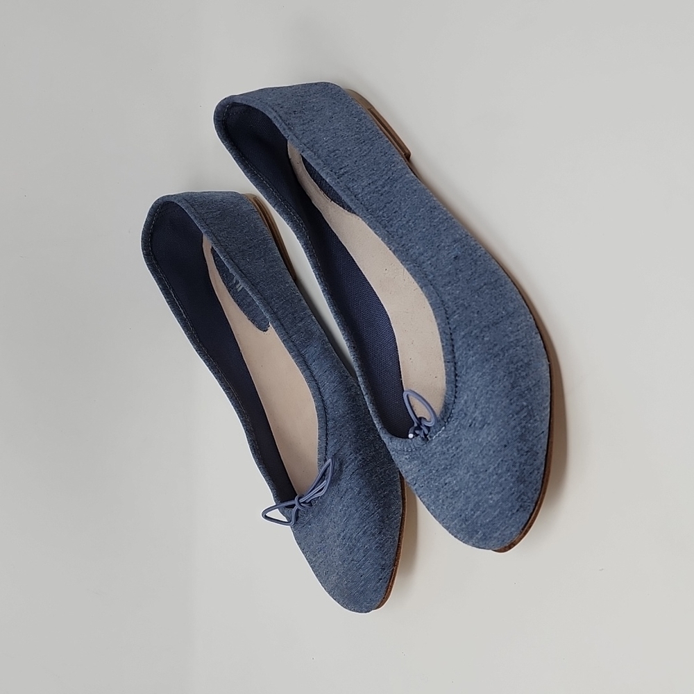 Bloch Blue Denim Ballerina Flats